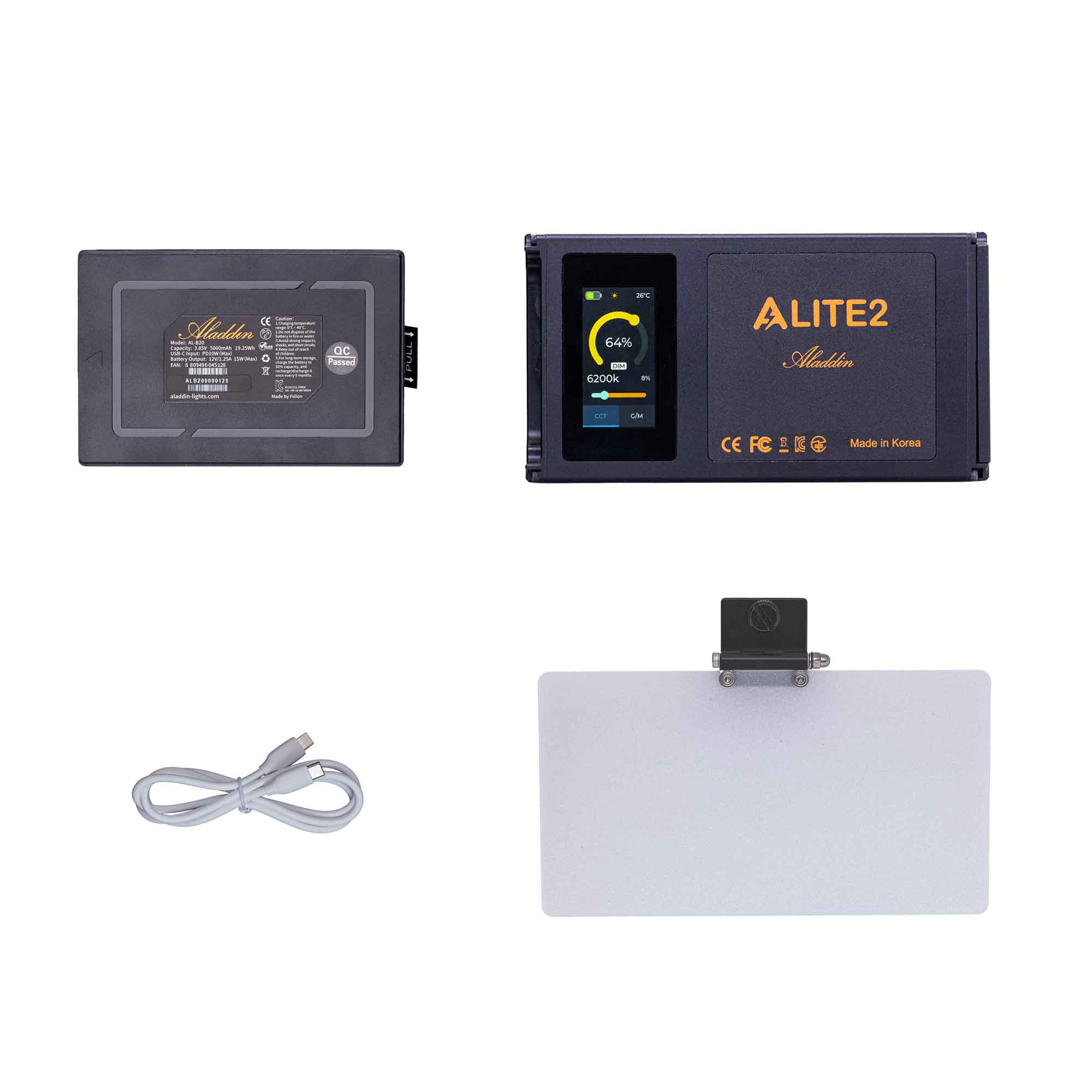 ALITE 2 Full Color 15W LED Portable Light Kit - AL2-CLAID-KIT